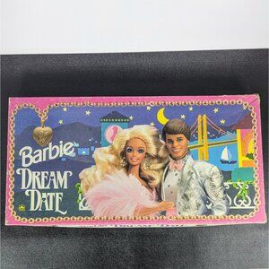 Barbie Dream Date Board Game 1992 Complete VINTAGE Doll Golden Mattel Ken